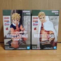 NARUTOナルトアニメ20周年フィギュア うずまきナルト 少年 火影 セットのサムネイル