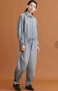 Malle　オックスフォードカットワークオールインワンのサムネイル