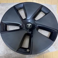 Tesla 純正　ブラック ホイールキャップ 4個セットのサムネイル