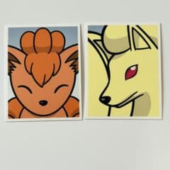 ポケモン ロコン キュウコン ステッカー2枚 Cマークあり - メルカリ