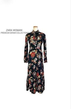 ZARA WOMAN 花柄 ロングワンピースのサムネイル