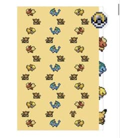 ポケモン ブイズ ドット絵 5PクリアファイルA4（ピカチュウとブイズ 