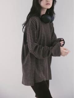 aere / border long T-shirts - メルカリ
