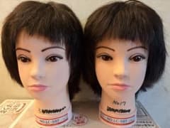 り*ぃ様 美容師国家試験カット済みウィッグ 2頭セットのサムネイル