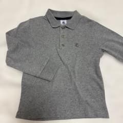 petit bateau グレー 長袖ポロシャツ 104cmのサムネイル