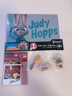 ズートピア　ニック　ジュディ　ステッカー　ガチャガチャ　Nuiパン　ダンボのサムネイル