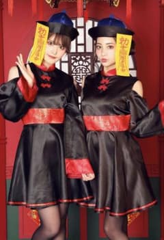 ハロウィン キョンシー コスプレ 仮装 チャイナ ワンピースのサムネイル