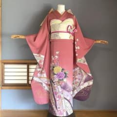 振袖フルセット 鈴乃屋さん 手描き友禅 成人式振袖 振袖 裄丈69 
