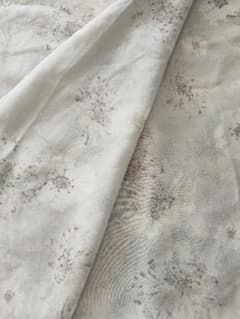 シフォン　ジョーゼット　花柄　ラメのサムネイル