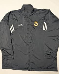 adidas レアルマドリード リバーシブル ナイロン フリースジャケット 