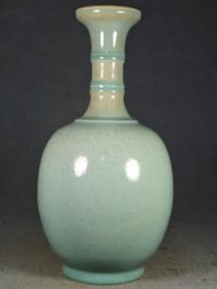宋時代　汝窑开片　螺纹盘口瓶　青磁 瓶 陶器 時代物 骨董品 宋時代 汝窑开片 螺纹盘口瓶 青磁 瓶 陶器 時代物 骨董品 - メルカリ