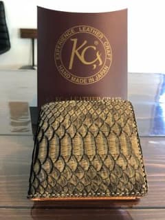 KCS LEATHER CRAFT   二つ折り財布 ヘビ革のサムネイル