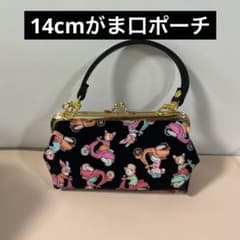 ハンドメイド 14cmがま口ポーチ ジョリーフルール - メルカリ
