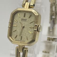 신품 전지 SEIKO 손목시계 골드 다이얼 1400-6440 빈티지