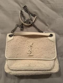 SAINT LAURENT NIKI シアリング アイボリー ショルダーバッグ - メルカリ