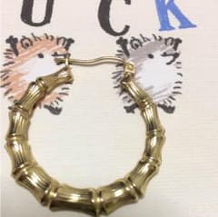 バンブーフープピアス(片耳)10金のサムネイル