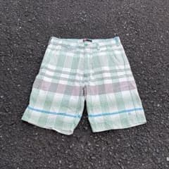 00s DIESEL ハーフパンツ ワイド マドラスチェック メンズ Y2K