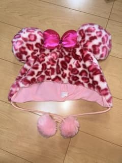 ディズニー ファンキャップ ヒョウ柄 ピンクのサムネイル