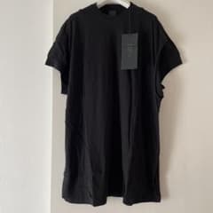 B04131 ザヴィリジアン 半袖Tシャツ 内側ポケット ブラック シルク混 