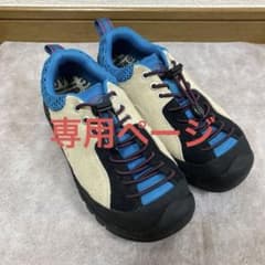 KEEN ジャスパーロックス　スニーカー　アウトドア　23㎝　ブルー　ピンクのサムネイル