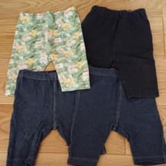 ユニクロ レギンス パンツ80 4枚セットのサムネイル