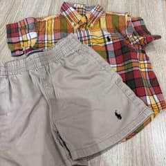 Ralph Lauren 半袖シャツ＆ショートパンツ　ラルフローレン　80のサムネイル
