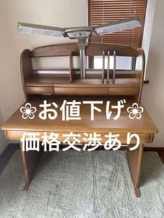 再値下げ   コイヅミ学習机  KOIZUMI  机＋本棚のサムネイル