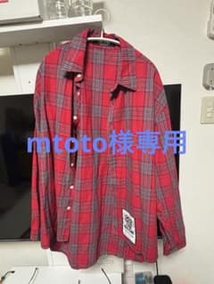 DLSM 赤とグレーのチェック柄ネルシャツのサムネイル