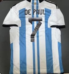 カタールW杯 アルゼンチン代表 デ・パウル レプリカユニフォーム