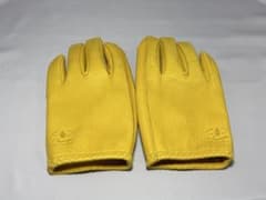 LAMP GLOVES イエロー 牛革グローブ ショートMサイズ 新品 未使用 