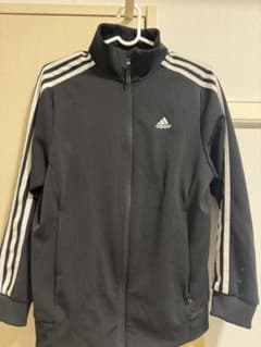 adidas ジップアップジャージ ダークグレー J/Mのサムネイル