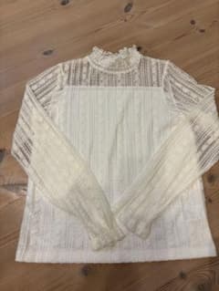 JENNI LOVE ハイネック レース トップス ホワイト150cmのサムネイル