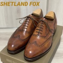 極美品！】シェットランドフォックス ケンジントンⅠ ウイングチップ