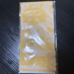 今治タオルハンカチ 動物柄イエロー 未使用のサムネイル