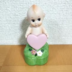 キューピー人形 ハート 小物入れ付き 置物 陶磁器製 - メルカリ