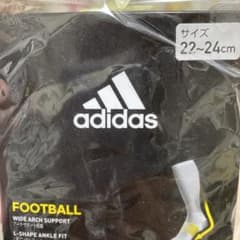adidas フットボール　サッカー　ソックス　紺のサムネイル