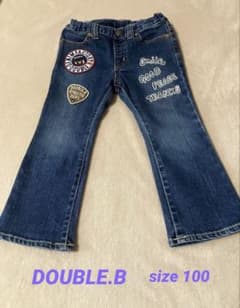 DOUBLE.B パンツ デニムブルーのサムネイル
