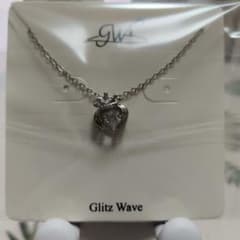 未開封 Glitz Wave ネックレス クラウン シルバーカラーのサムネイル