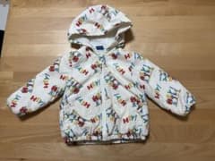 Disney ディズニー ボアジャケット 総柄 HEY! 90cm