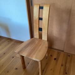 専用【美品】ニレ材無垢材 ダイニングチェア(2脚)のサムネイル
