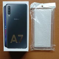 Galaxy A7 黒 楽天モバイル 未開封 カバー付のサムネイル