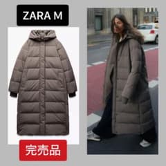 ○ZARA○ザラ○ロング丈防風防水ダウンジャケット○M○新品○ - メルカリ