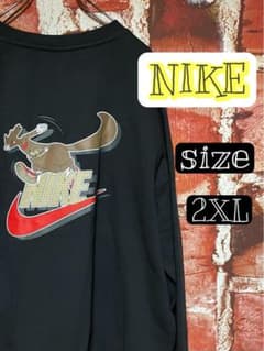 新品 NIKE ナイキ パーカー ブラック カンガルー 2XL - メルカリ