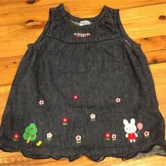 ミキハウス★80cm デニムワンピースのサムネイル