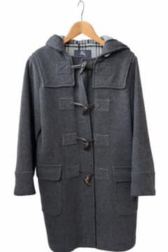バーバリーロンドン ダッフルコート S相当150A チャコールグレー