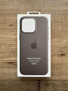 Apple iPhone 15 Pro Max 純正シリコンケース クレイのサムネイル