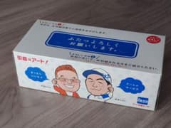 アート ボックスティッシュ サンドイッチマン似顔絵