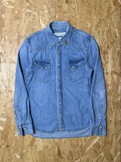 REMI RELIEF フラワーデザイン 真鍮 ウエスタンシャツ Ｍ