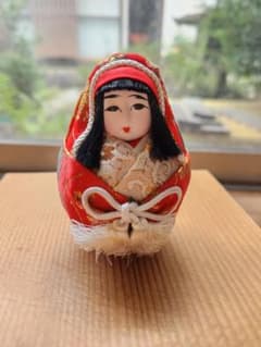 郷土玩具 郷土芸術 姫だるま 女の子 日本人形 アンティーク 置物 箱