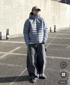 nugu フード付き軽量中綿ジャケットのサムネイル